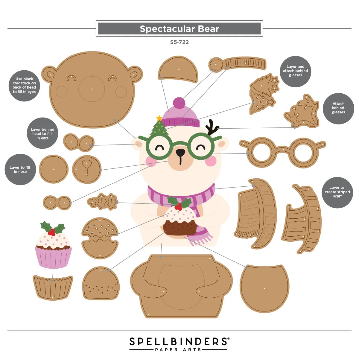 Spellbinders - Spectacular Bear Die Set
