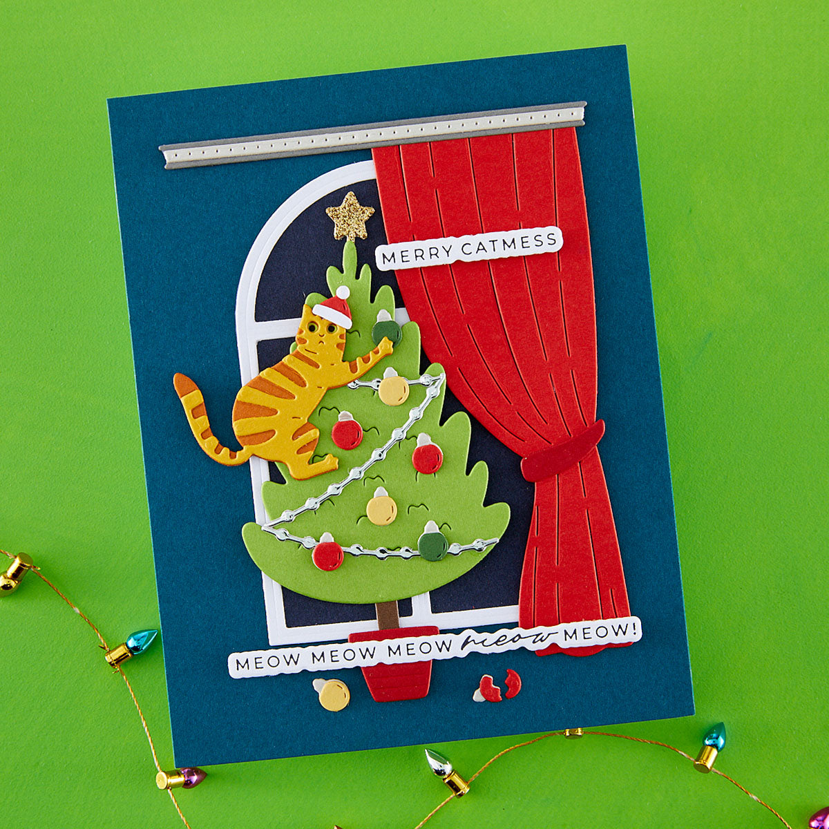 Spellbinders - Christmas Cats Window View Die Set