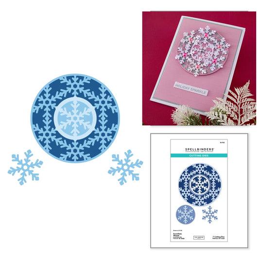 Spellbinders - Snowflake Wreath Die Set by Lisa Horton