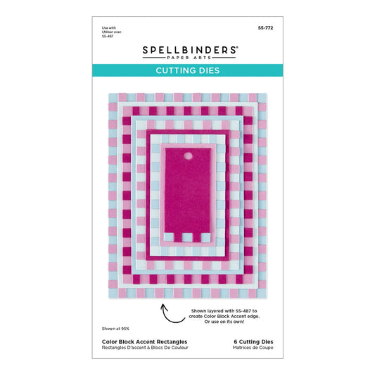 Spellbinders - Color Block Accent Rectangles Die Set