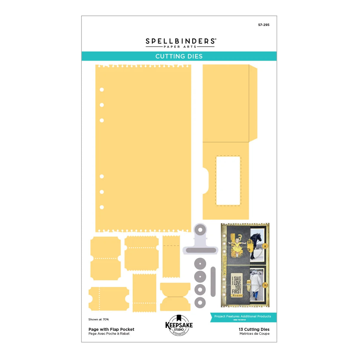 Spellbinders - Page with Flap Die Set by Esther Glas
