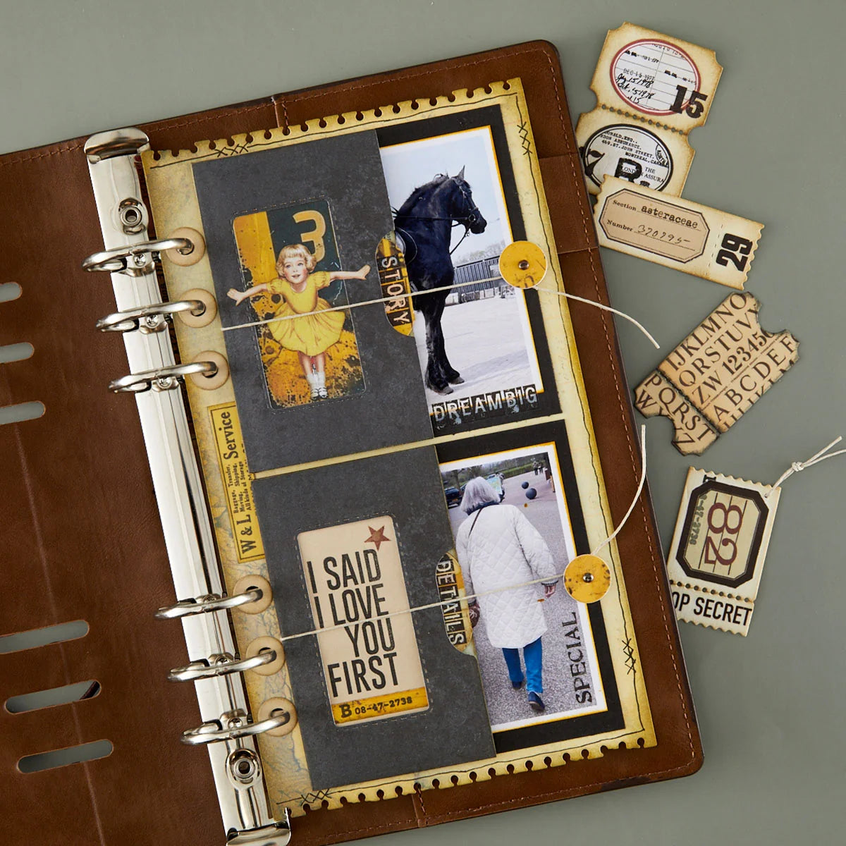 Spellbinders - Page with Flap Die Set by Esther Glas