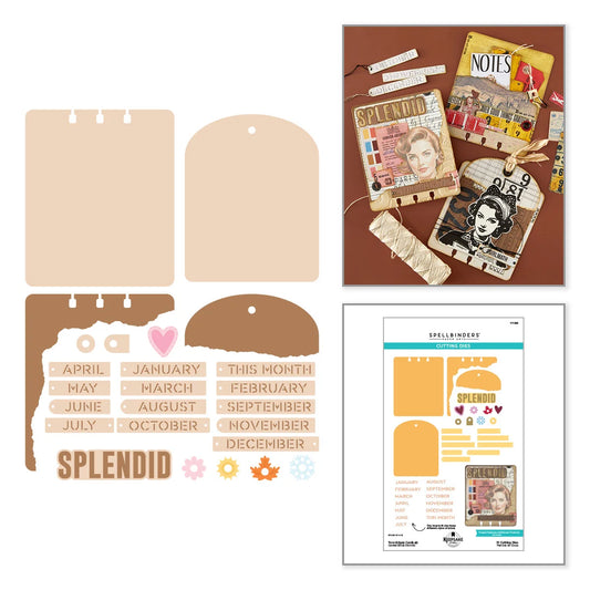 Spellbinders - Torn Edges CardLab Die Set by Esther Glas