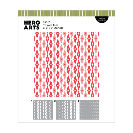Hero Arts - Twinkle Toes Layering Stencil Set