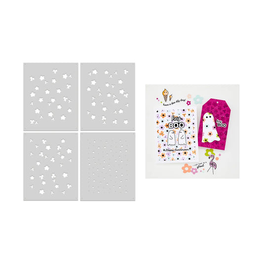 Hero Arts - Flower Layering Stencil Set