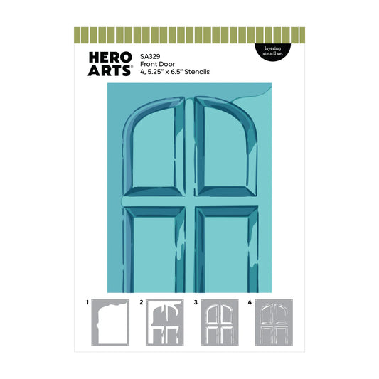 Hero Arts - Front Door Layering Stencil Set