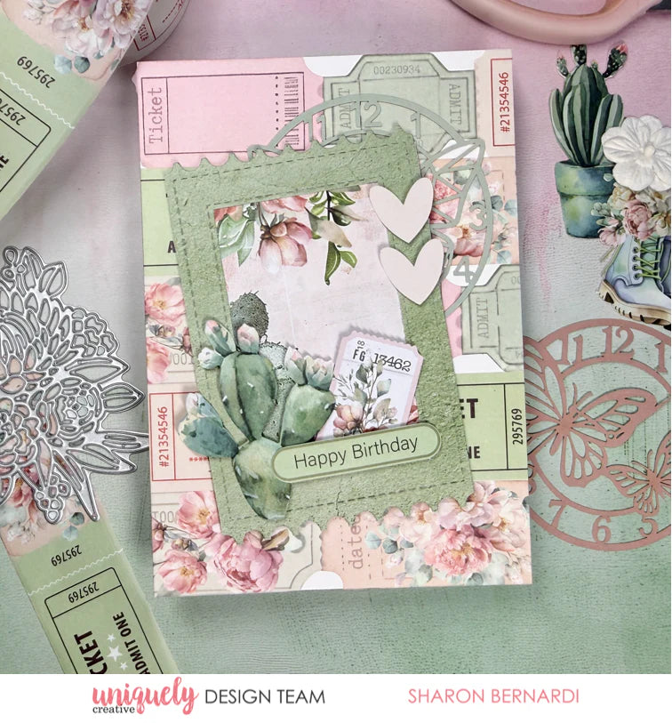 Uniquely Creative - Tea & Tranquility - Vintage Tickets Washi Tape