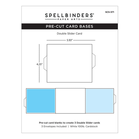 Spellbinders - Pre-Cut Bases - Double Slider Card