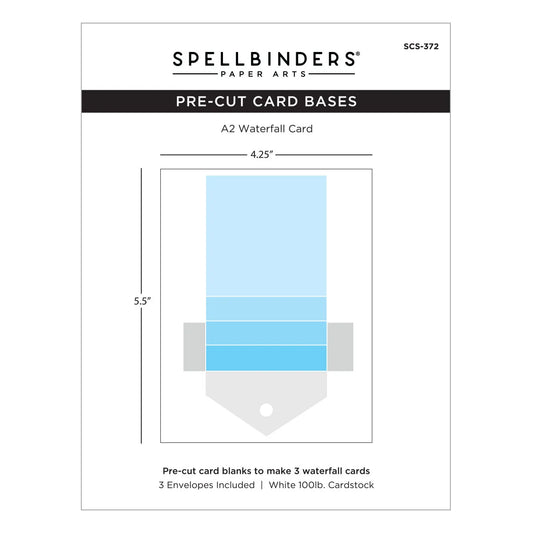 Spellbinders - Pre-Cut Bases - A2 Waterfall Card