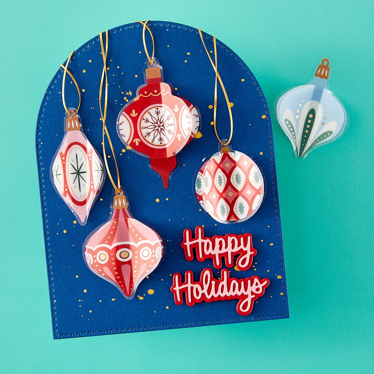 Spellbinders - Dear Santa - Ornaments Dimensional Stickers