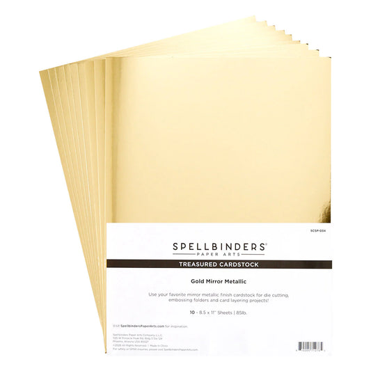 Spellbinders - Treasured Cardstock - Gold Mirror Metallic