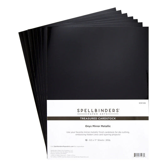 Spellbinders - Treasured Cardstock - Onyx Mirror Metallic