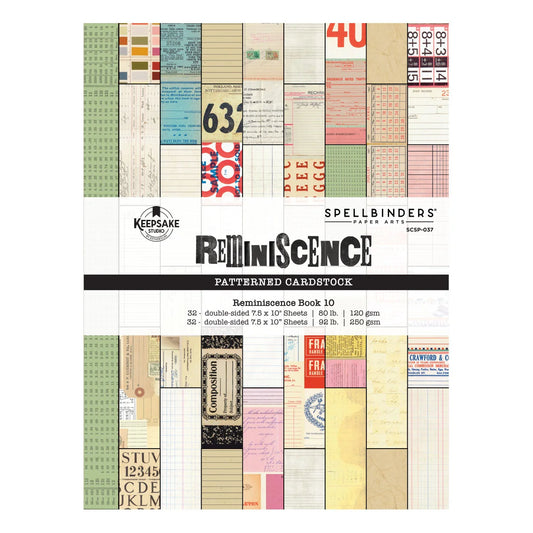 Spellbinders - Reminiscence Book 10 Cardstock by Esther Glas