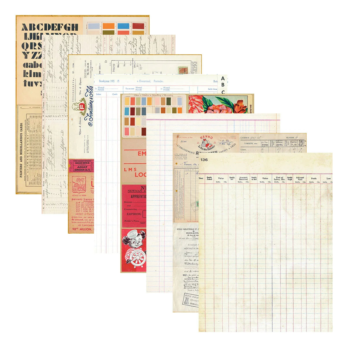 Spellbinders - Reminiscence Book 10 Cardstock by Esther Glas