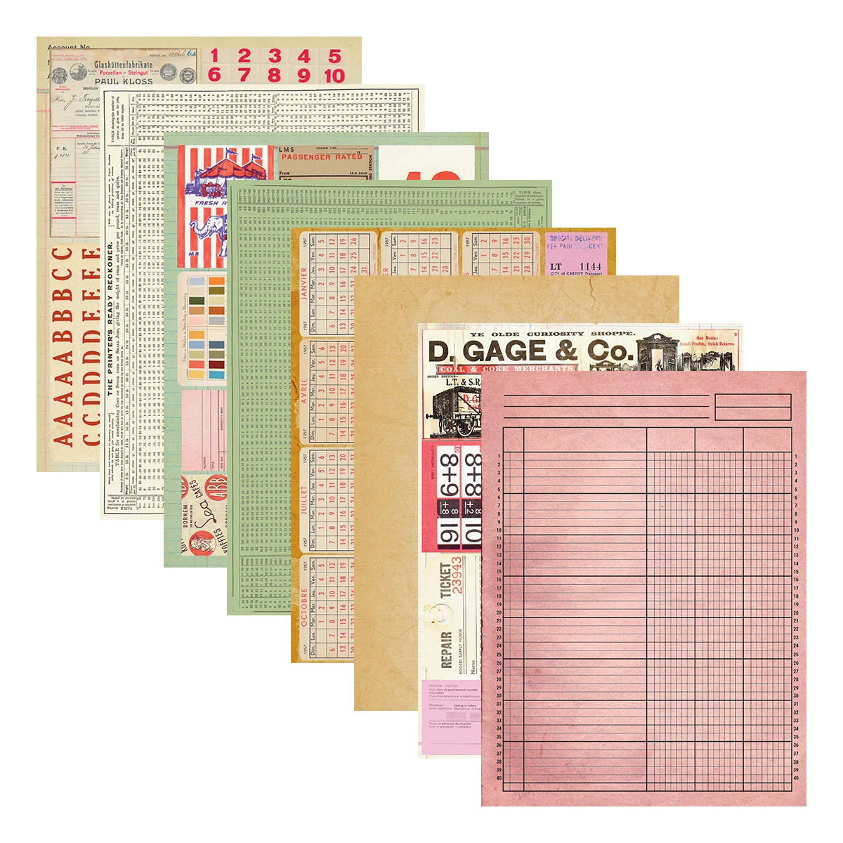 Spellbinders - Reminiscence Book 10 Cardstock by Esther Glas