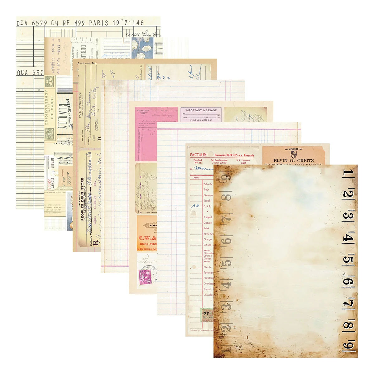 Spellbinders - Reminiscence Book 10 Cardstock by Esther Glas