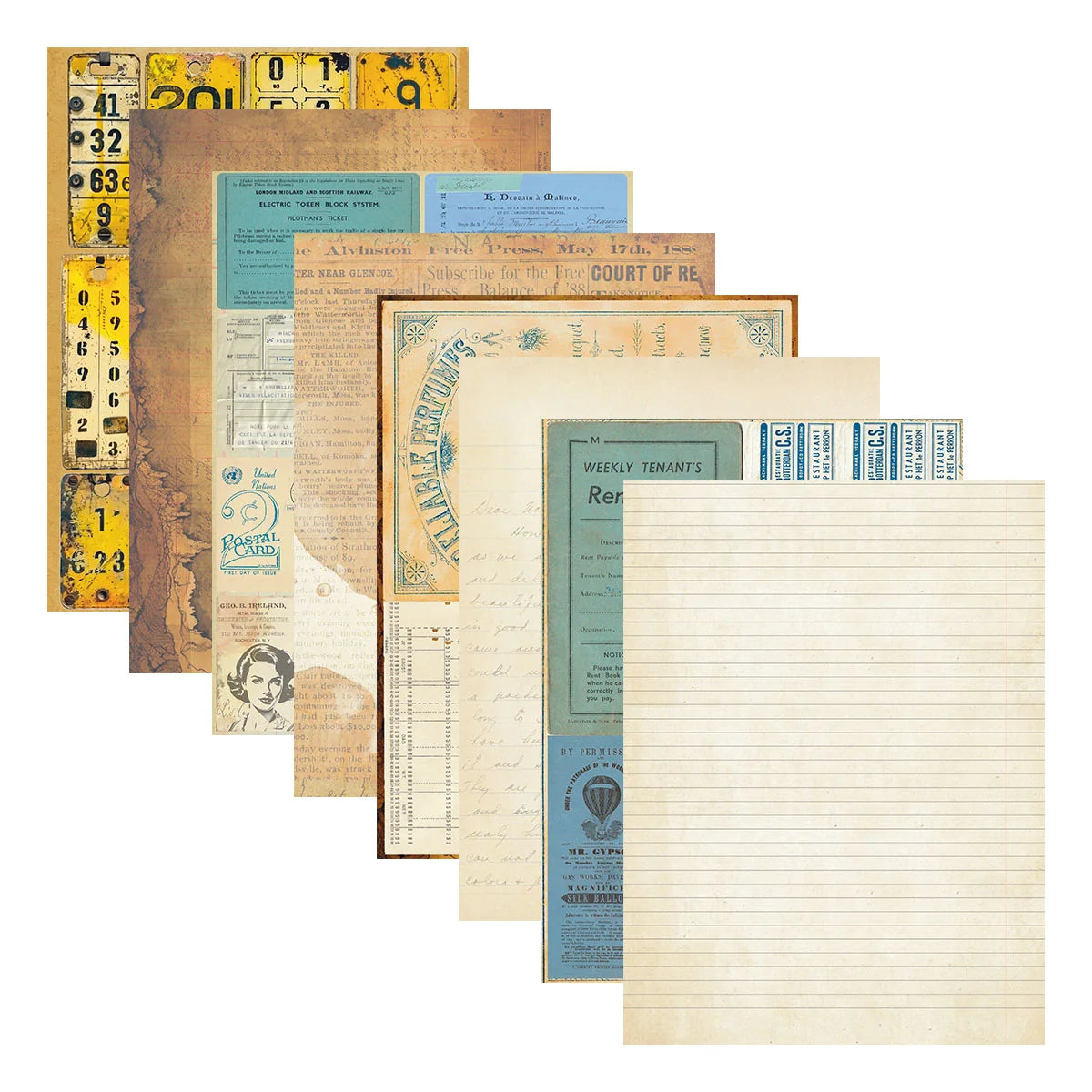 Spellbinders - Reminiscence Book 10 Cardstock by Esther Glas