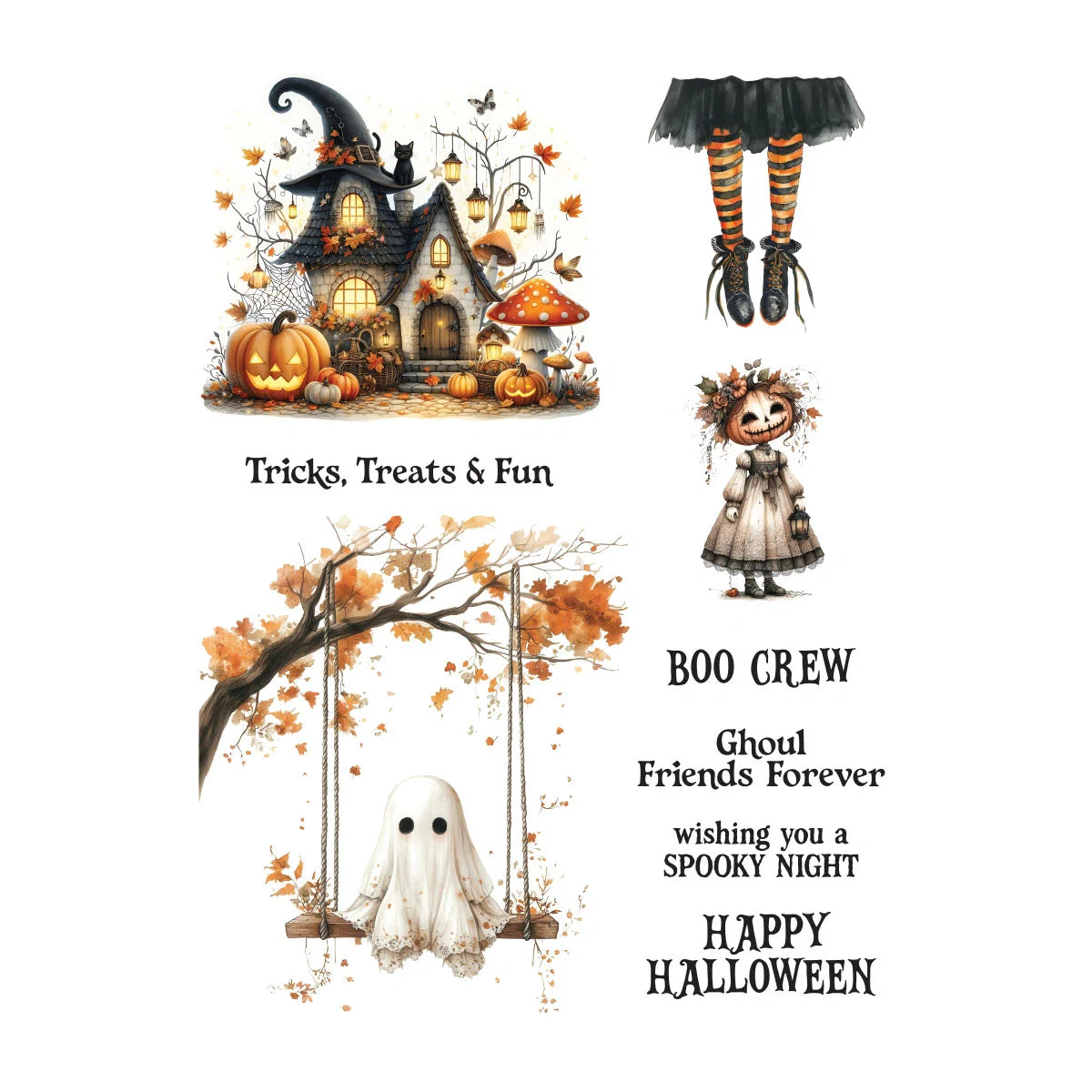 Spellbinders - Tricks & Treats Rub-Ons
