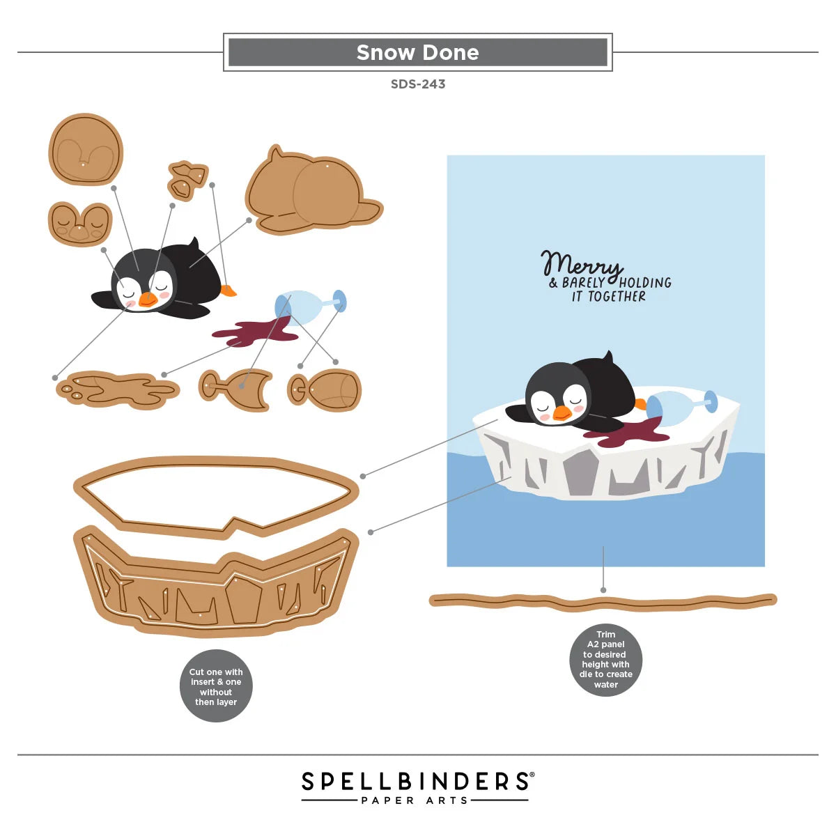 Spellbinders - Snow Done Stamp & Die Bundle