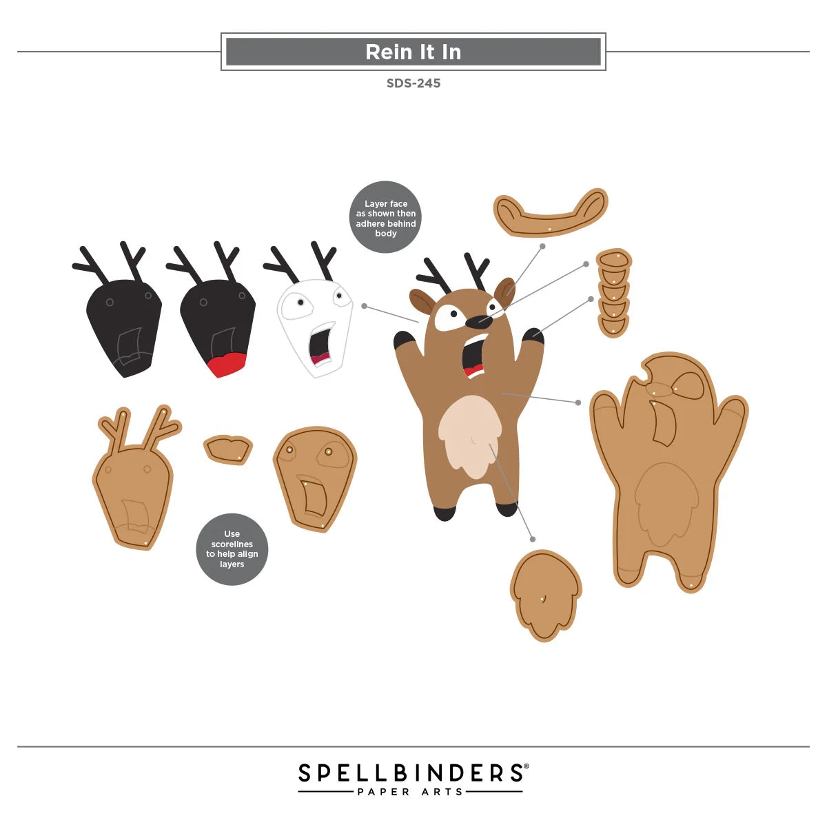 Spellbinders - Rein It In Stamp & Die Bundle