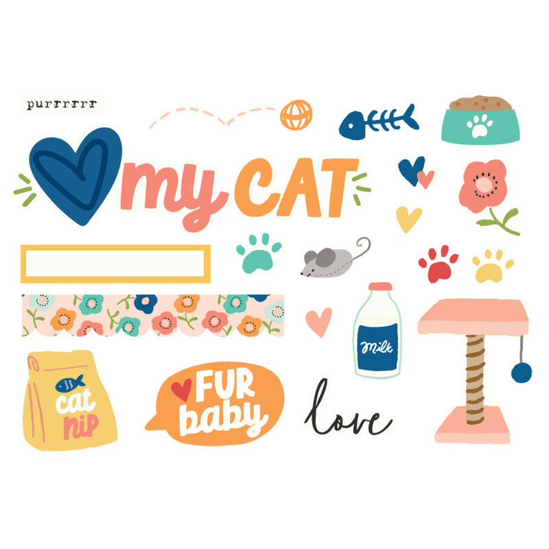 Simple Stories - Fur Baby: Cat - Simple Page Pieces