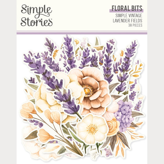 Simple Stories - Simple Vintage Lavender Fields - Floral Bits