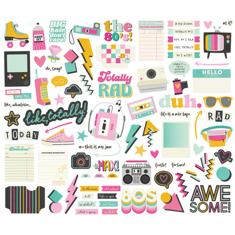 Simple Stories - Totally 80's - Bits & Pieces