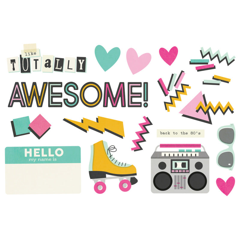 Simple Stories - Totally 80's - Simple Page Pieces