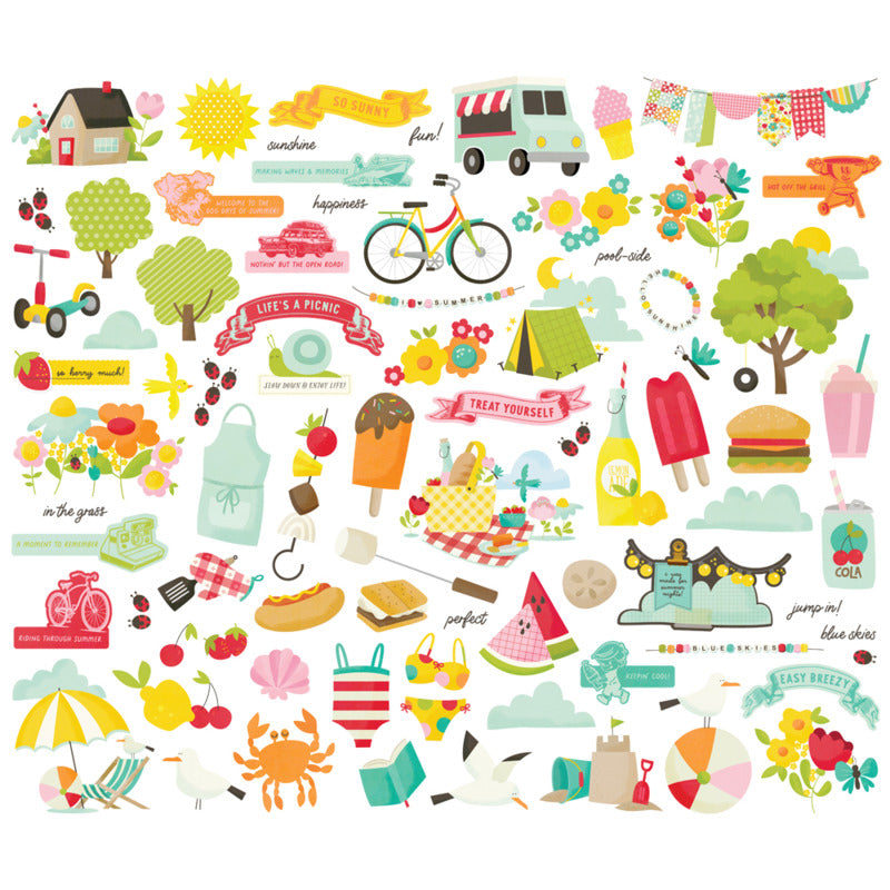 Simple Stories - Sweet Summertime - Bits & Pieces