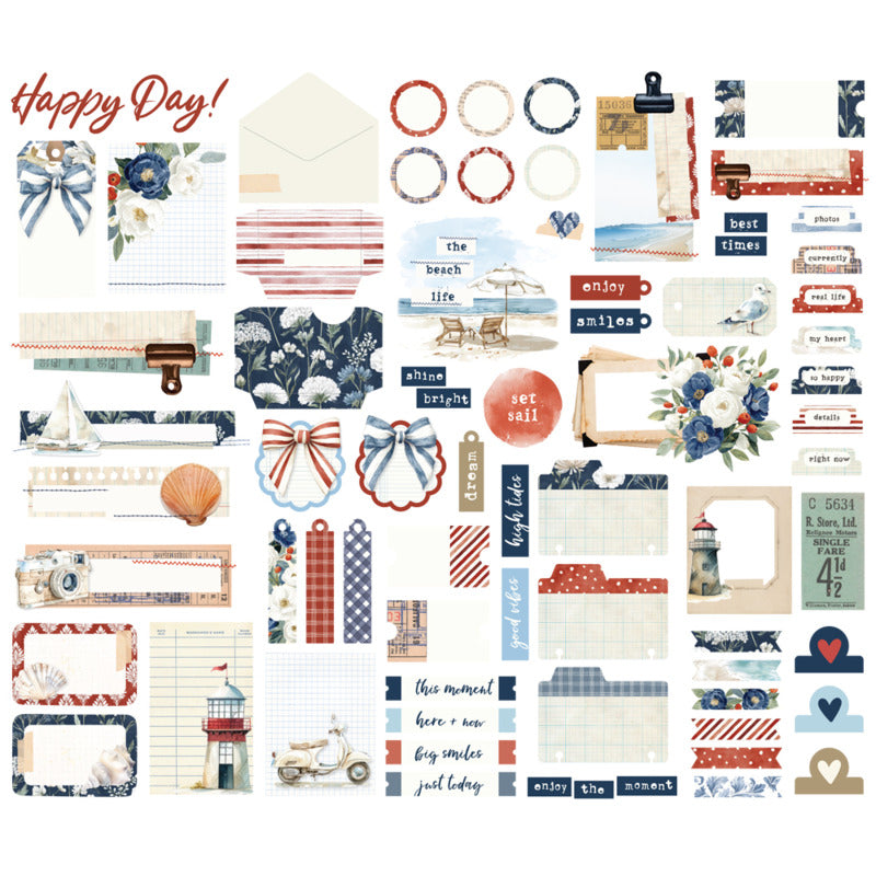 Simple Stories - Simple Vintage Sand & Sea - Journal Bits