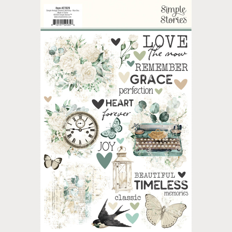 Simple Stories - Simple Vintage Timeless Harmony - Rub-ons