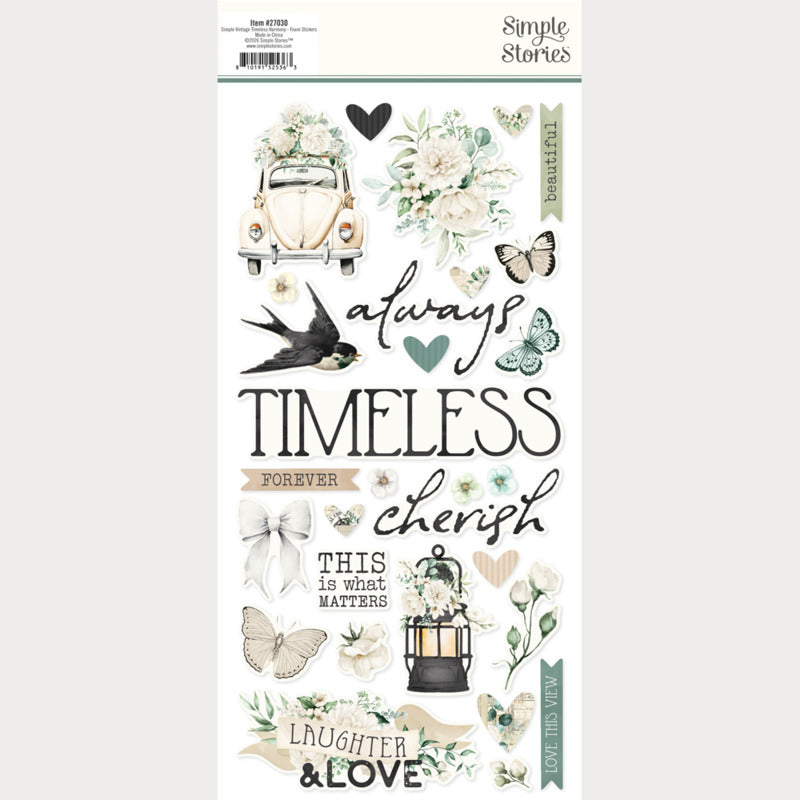 Simple Stories - Simple Vintage Timeless Harmony - Foam Stickers