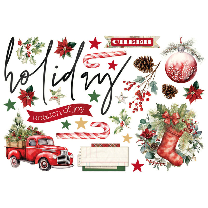 Simple Stories - Simple Vintage Old-Fashioned Christmas - Simple Page Pieces