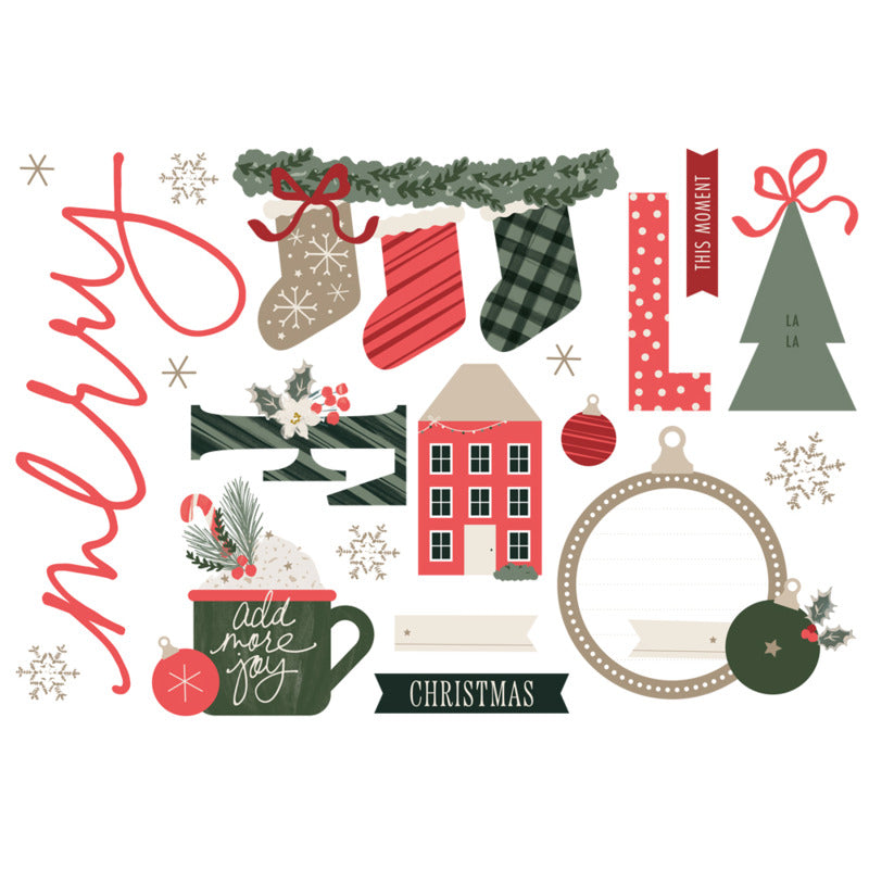 Simple Stories - Mistletoe & Holly - Simple Page Pieces