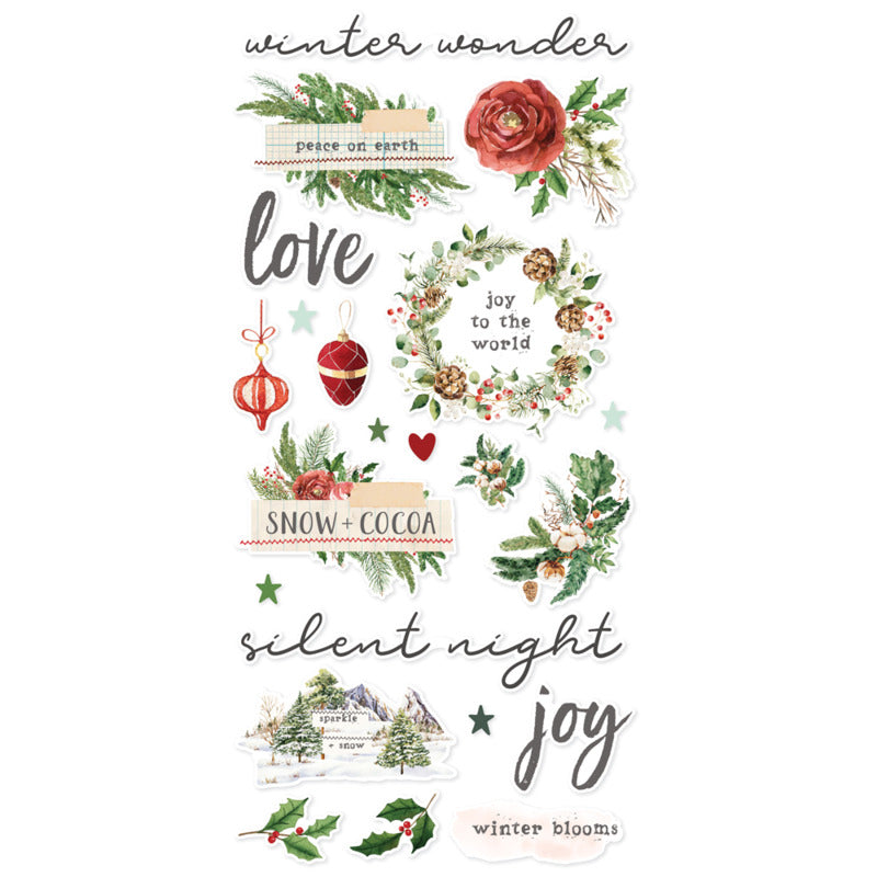 Simple Stories - Simple Vintage Evergreen Memories - Foam Stickers