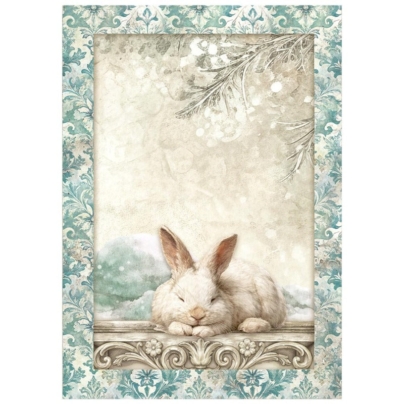 Stamperia - White Christmas - A6 Mini Rice Paper Pack