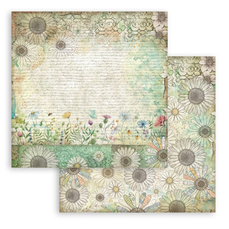 Stamperia - Daisy Art - 12x12 Paper Pad