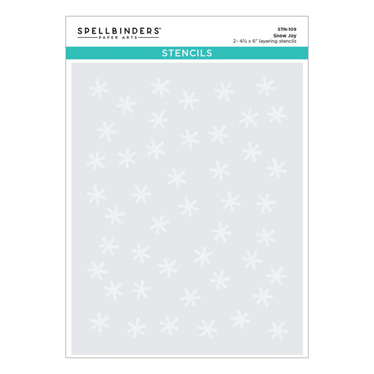 Spellbinders - Snow Joy Stencil Set
