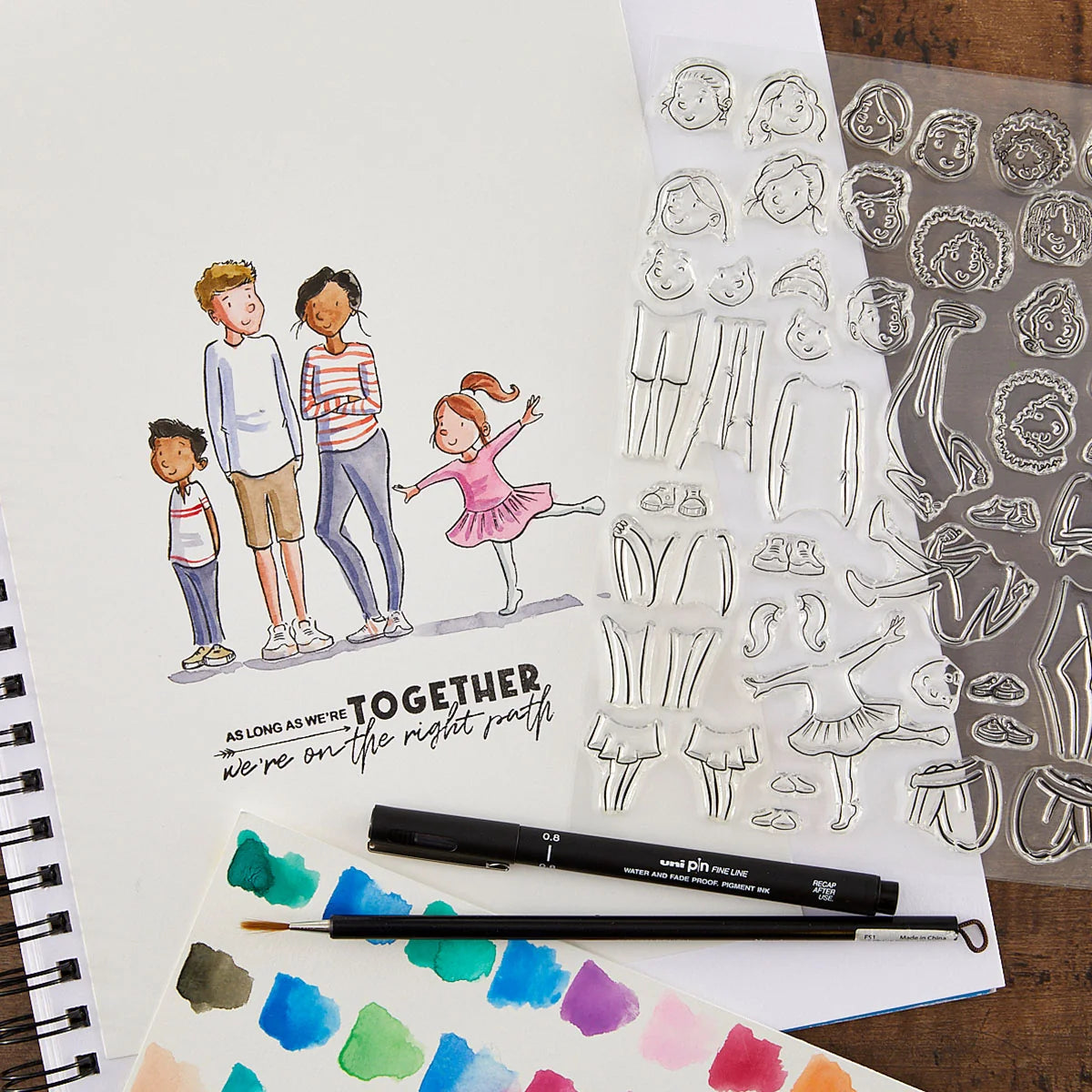 Beyond Stamping - Illustrated Man Stamp Set by Josh Griffiths