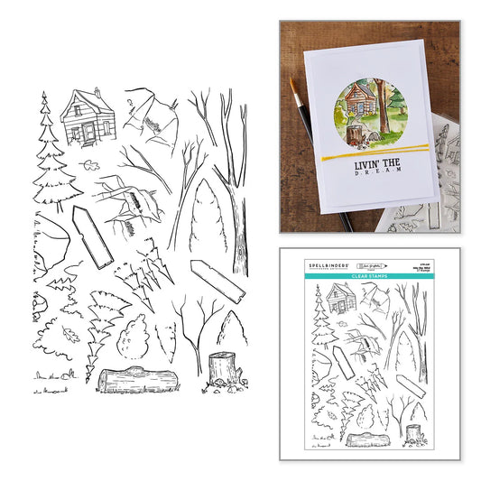 Spellbinders - Into the Wild Stamp Set by Josh Griffiths