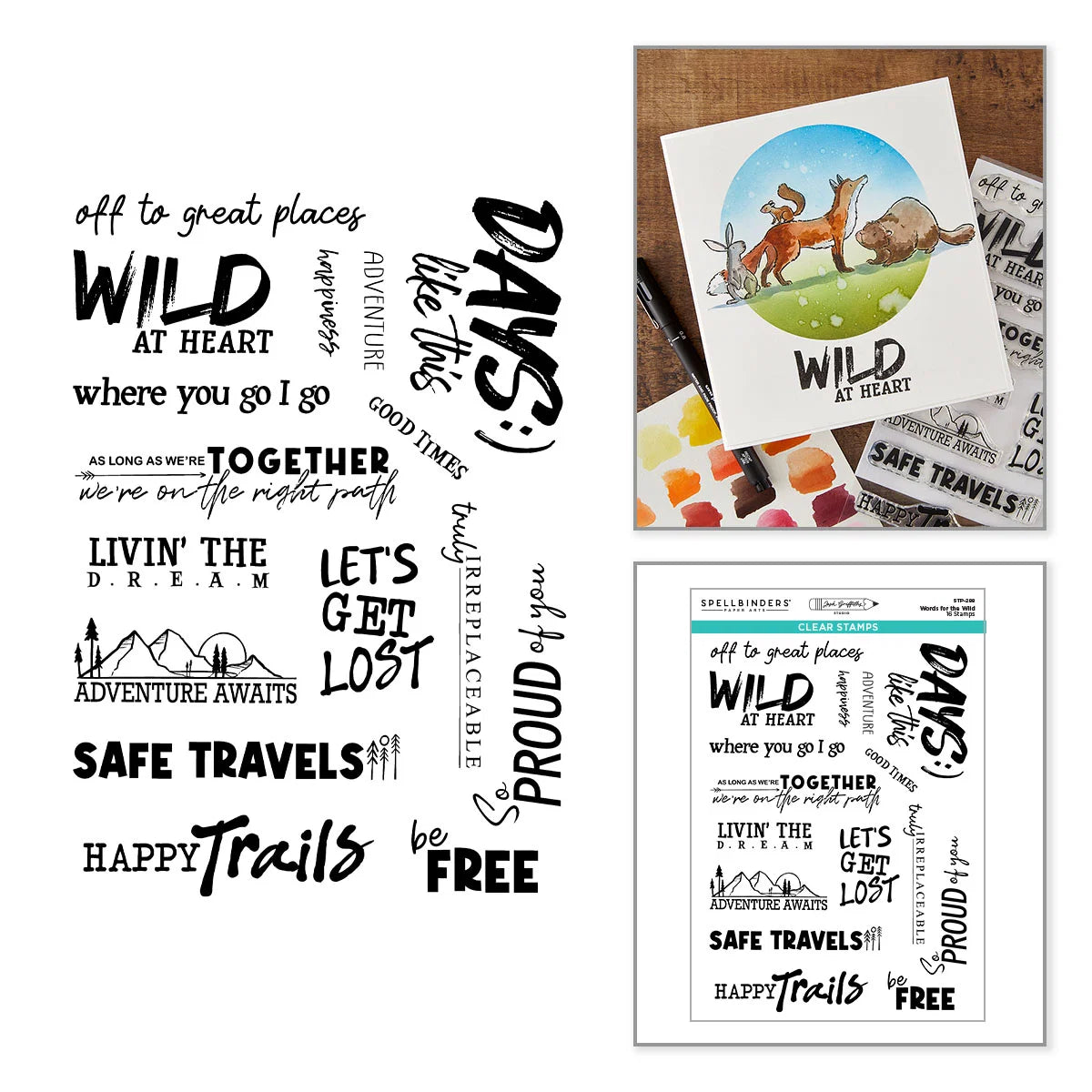 Beyond Stamping - Words for the Wild Stamp Set by Josh Griffiths