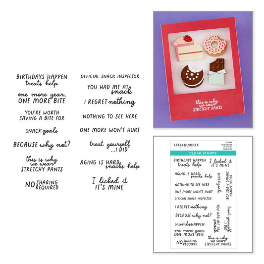 Spellbinders - Snack Goals Stamp Set
