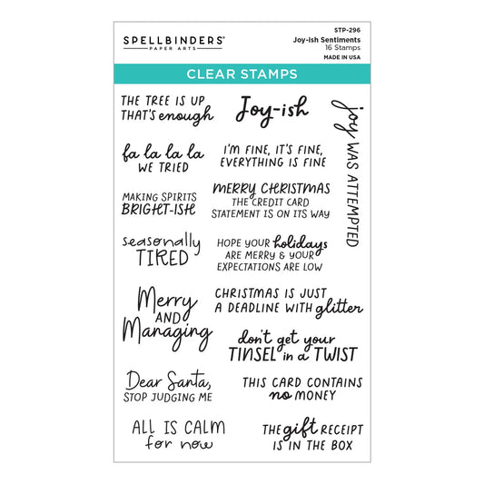 Spellbinders - Joy-ish Sentiments Stamp Set