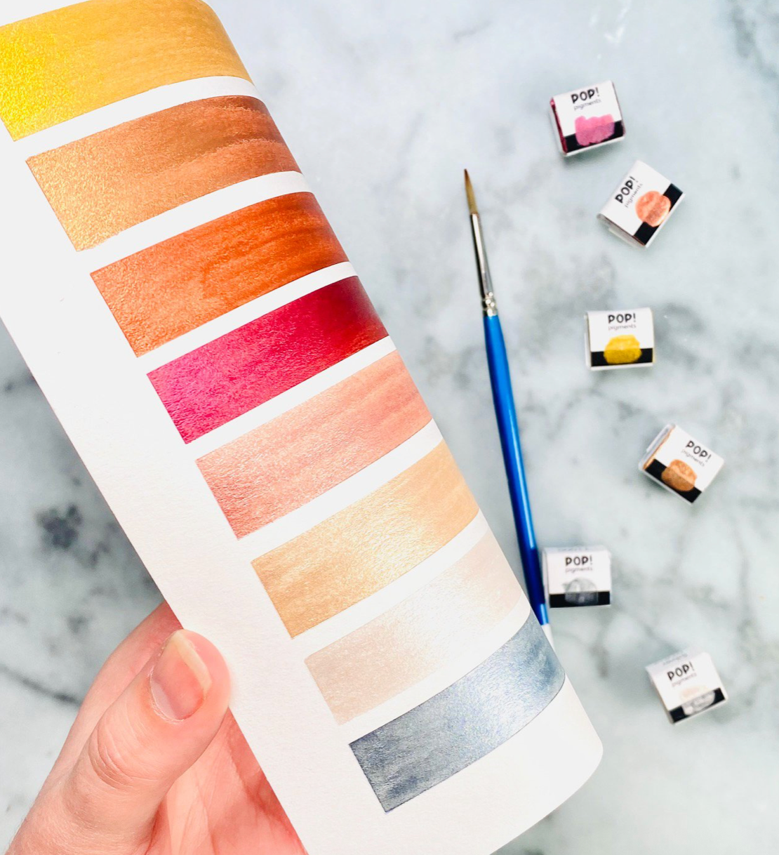 Pop Pigments - Metallic Watercolor Set