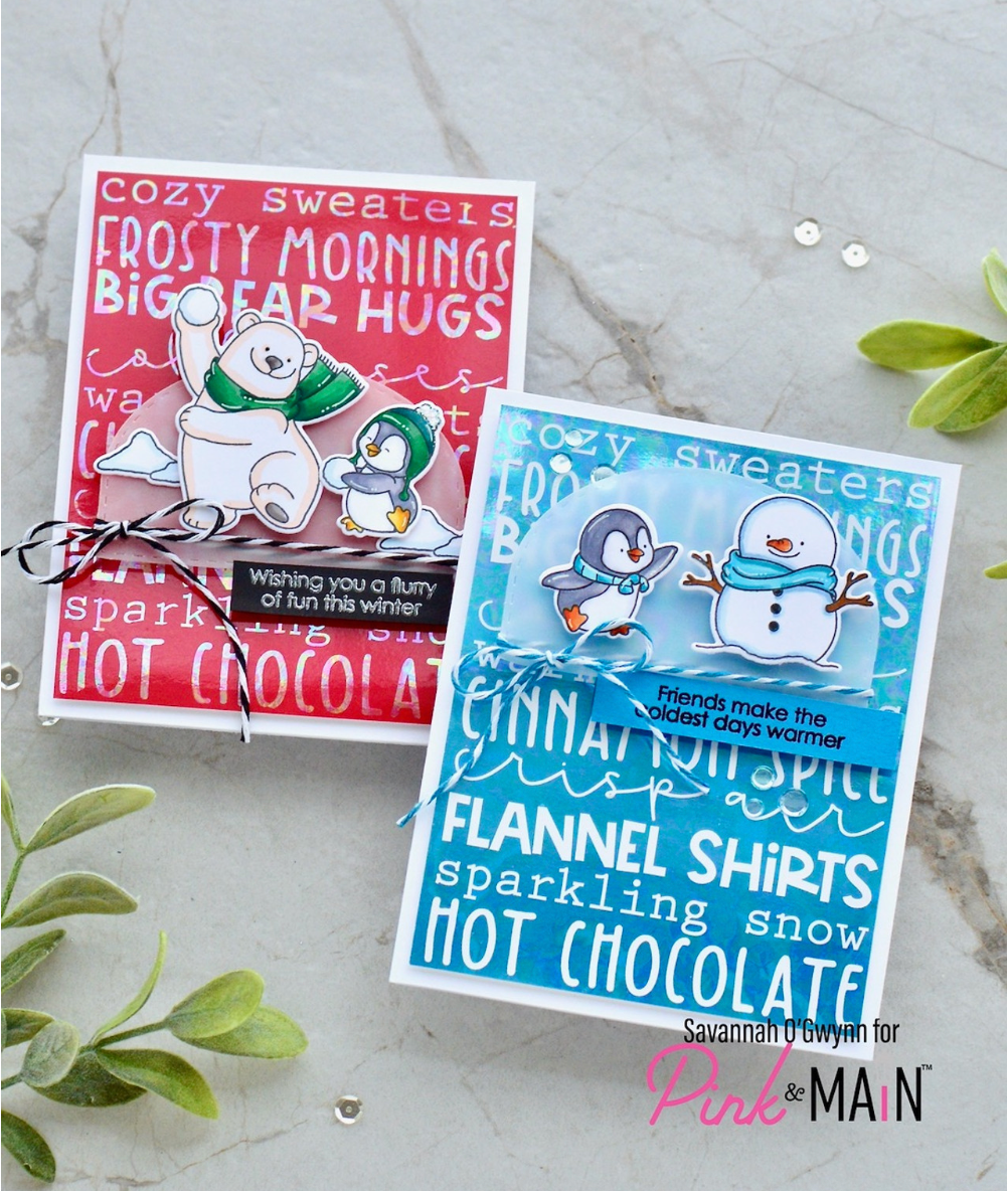 Pink & Main - Winter Poem Foilables Panels