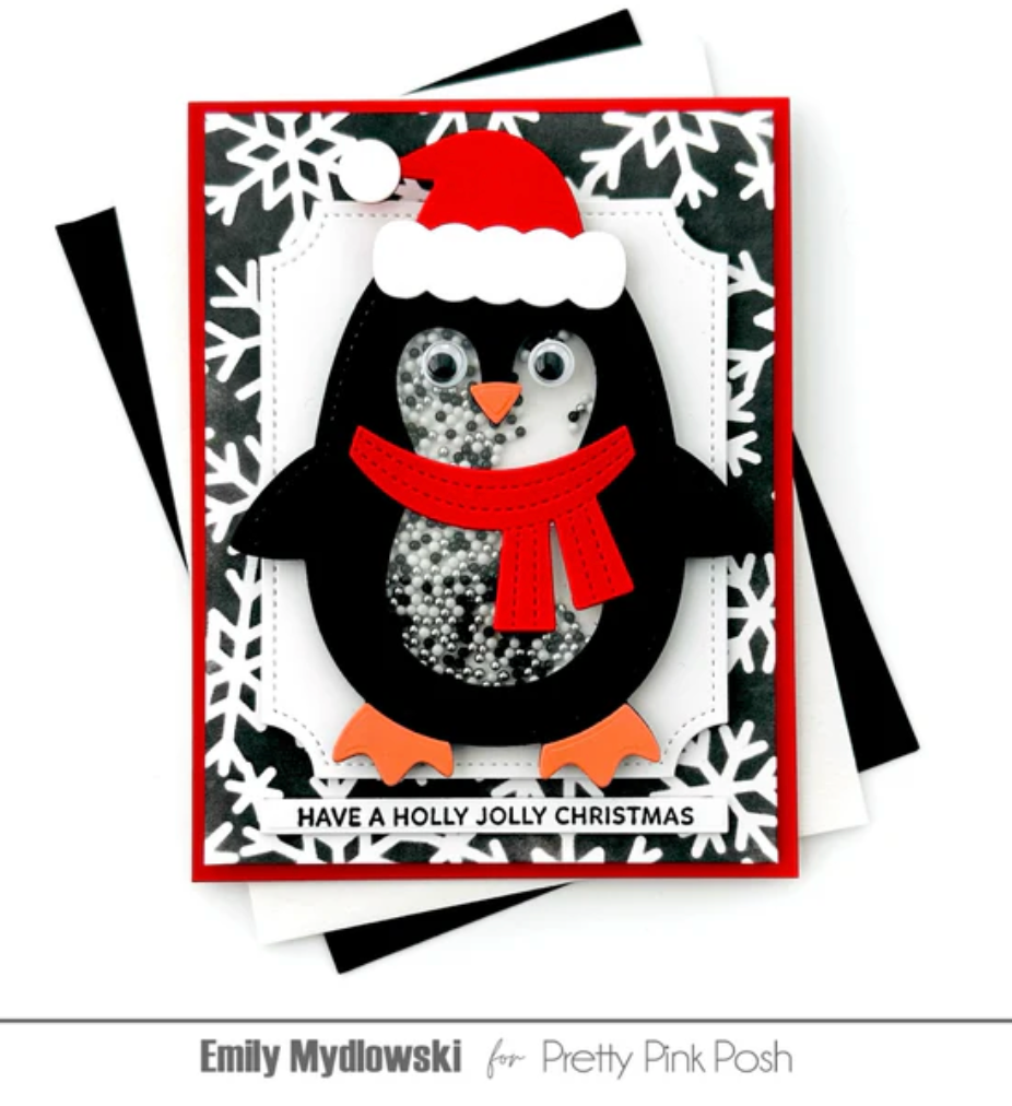 Pretty Pink Posh - Shaker Beads - Black Tie