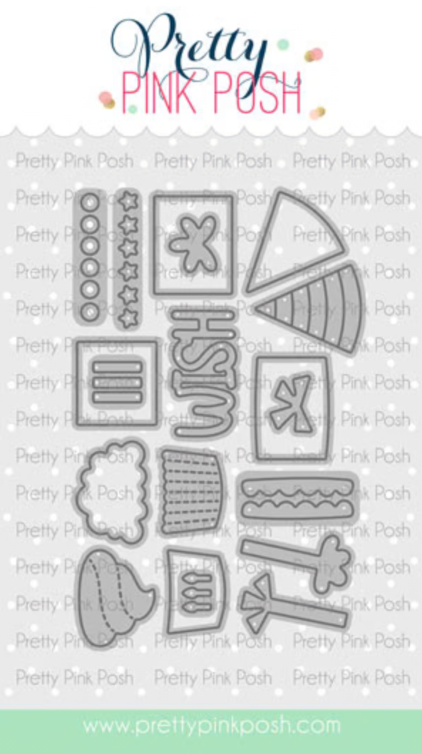 Pretty Pink Posh - Birthday Holder Additions Die Set