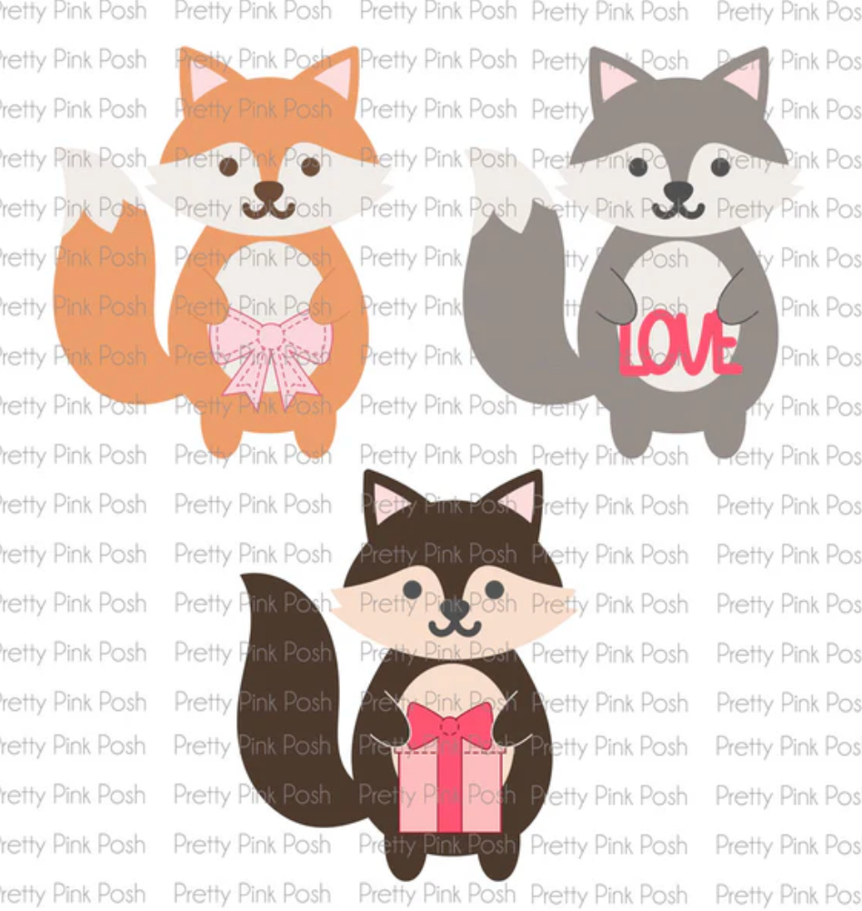 Pretty Pink Posh - Fox Holder Die Set