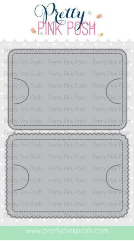Pretty Pink Posh - Stitched Gift Card Holder Die Set