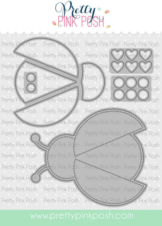 Pretty Pink Posh - Ladybug Shaker Die Set